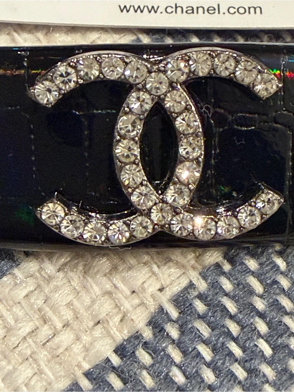 CHANEL GWP (Black Color) Rhinestone CC Snap Hair Clip 🖤🖤🖤